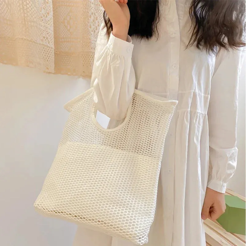 UAKISS  -  Original Summer Women Handbag Classic Shopping Bags Sweet Style Ladies Beach Bag Simple Design Large Tote Female Handbags