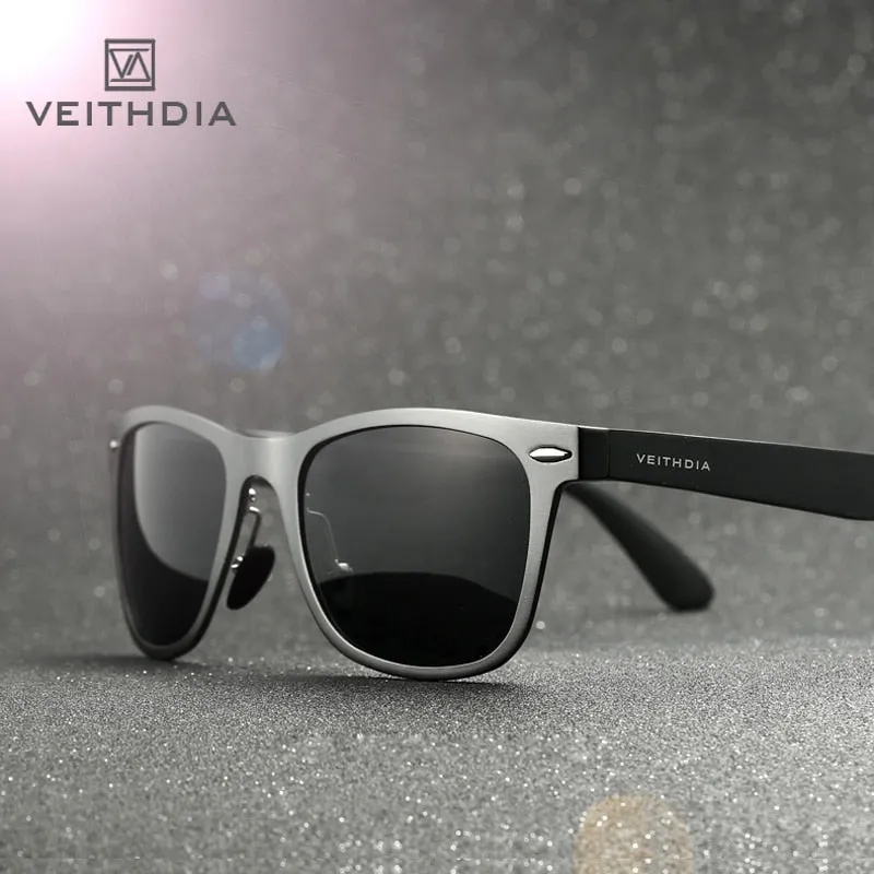 VEITHDIA  Designer Classic Style Men's Polarized Sunglasses with UV400 Protectant