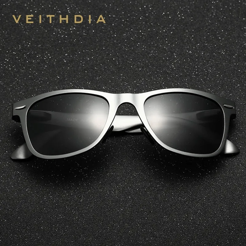 VEITHDIA  Designer Classic Style Men's Polarized Sunglasses with UV400 Protectant