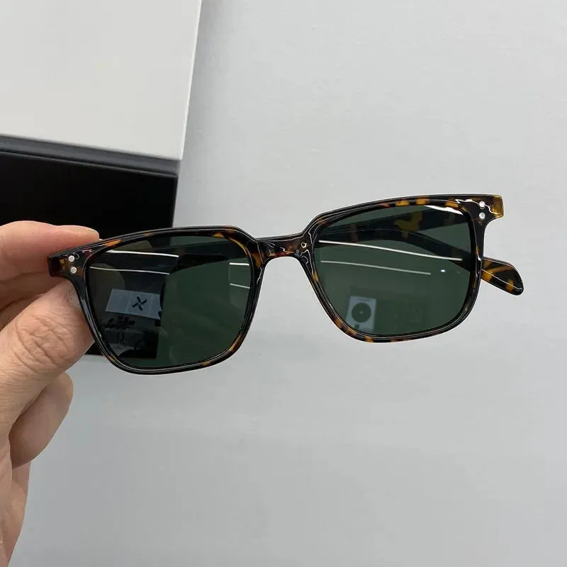 Vintage Men's Small Frame Square Sunglasses Women's Brand Designer Fashion Sun Glasses Men Driving Eyewear UV400 Oculos De Sol