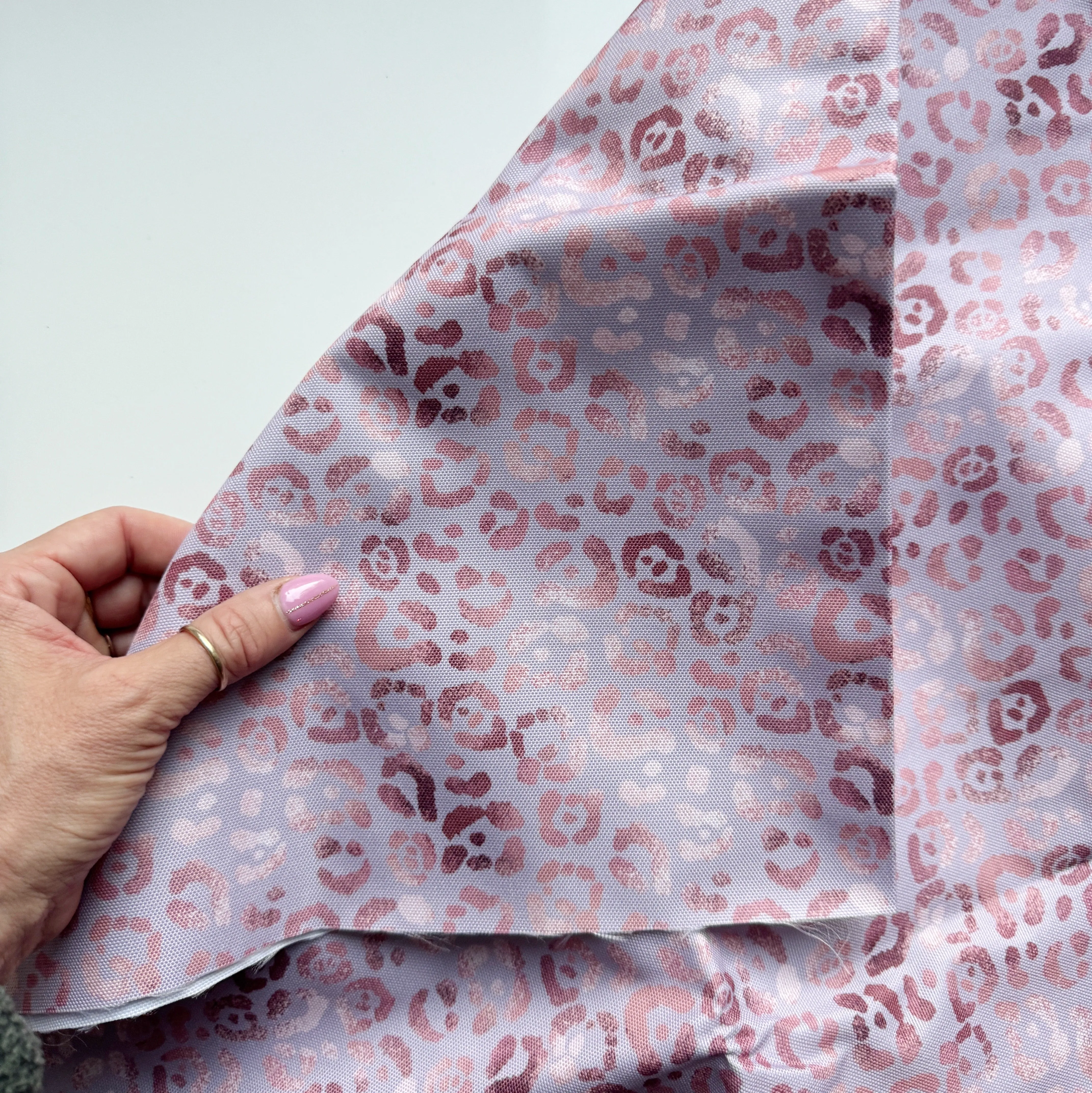 Water Resistant Canvas Leopard Blush