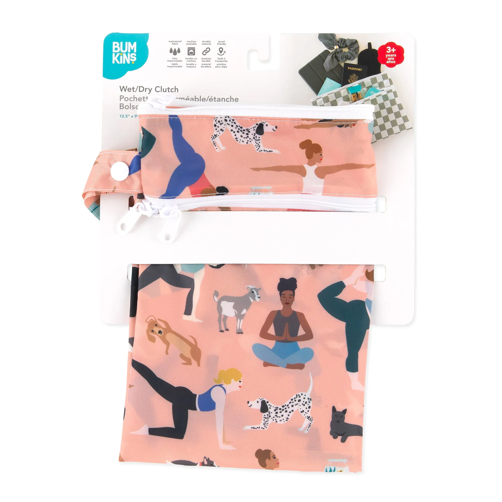 Wet/Dry Clutch: Yoga Pals