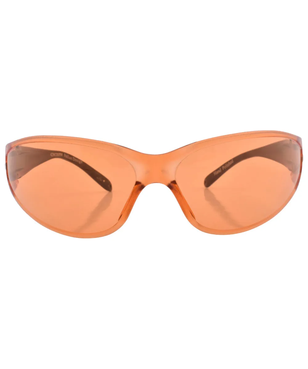 WORK IT! Orange Shield Sunglasses