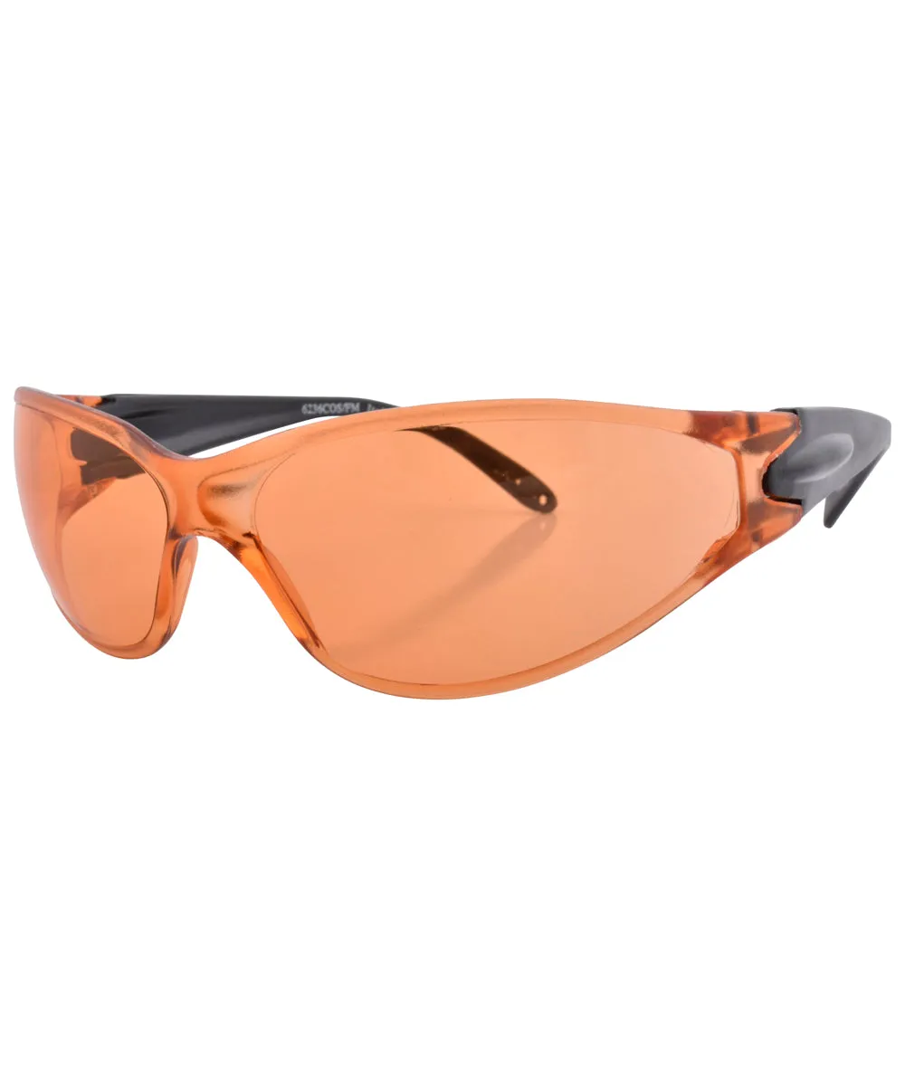 WORK IT! Orange Shield Sunglasses