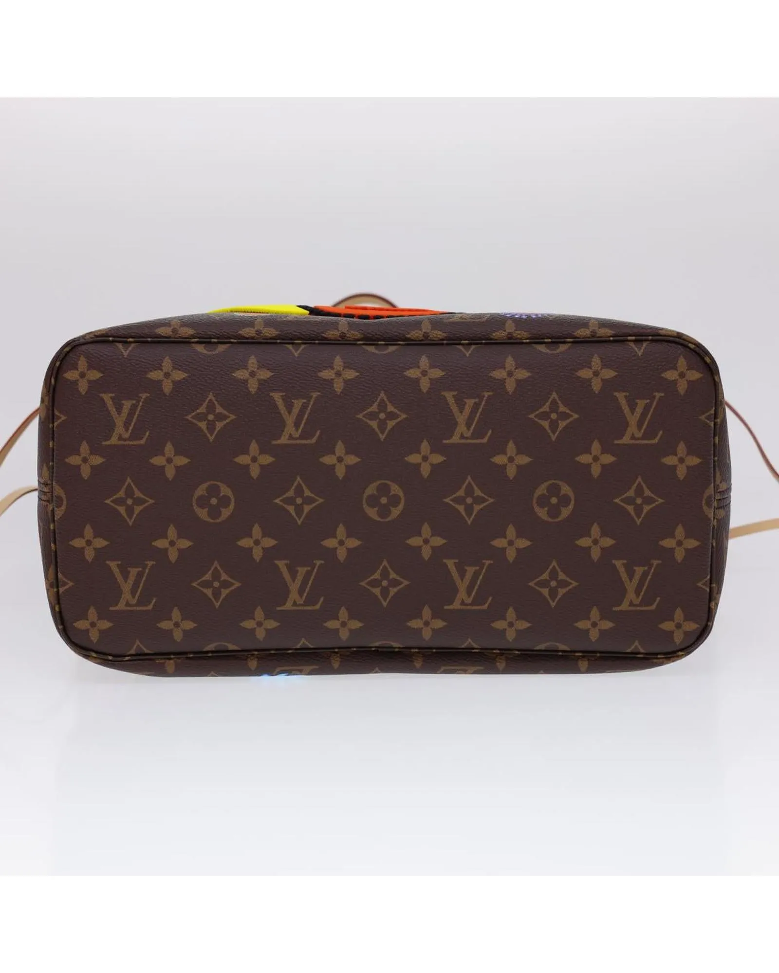 Yayoi Kusama Neverfull MM Tote Bag M46447 LV Auth